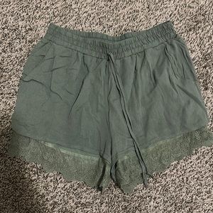 Green Soft Shorts